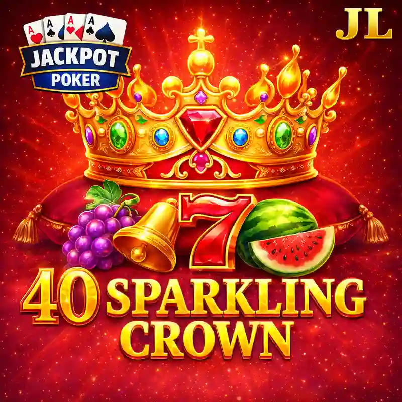 40 Sparkling Crown Slot Game Logo